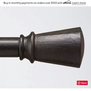 Brand new Pottery Barn curtain rod finials